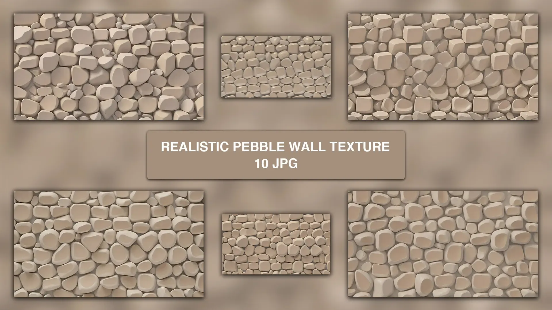 Realistic Pebble Wall Texture Background Pack of 10 High Quality Images image